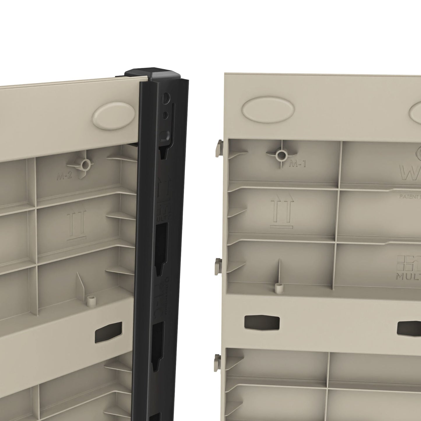 Tierra Verde 17-Inch x 17-Inch Flora Cube Planter Box for Patios or Decks, Khaki