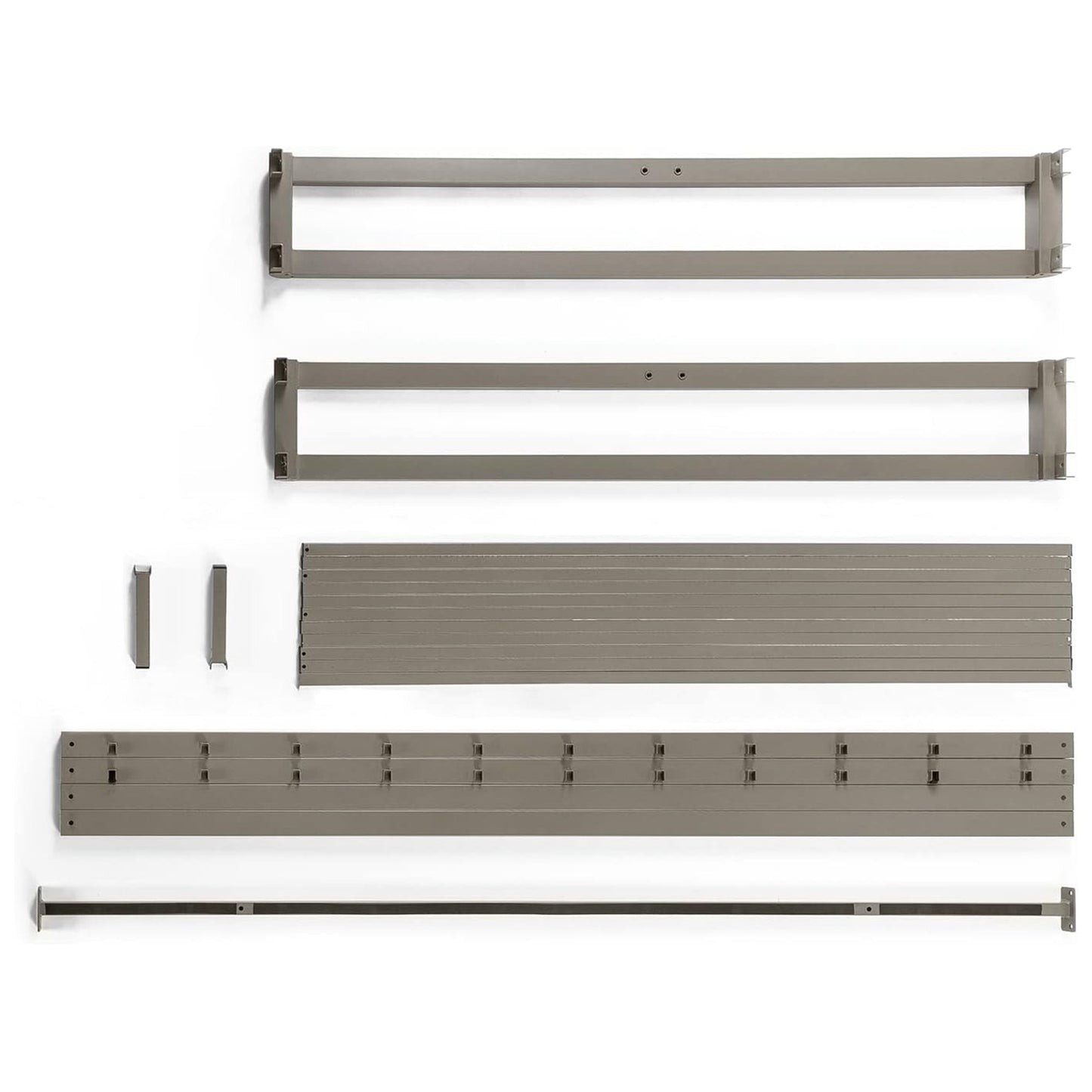 Mellow 9-Inch Metal Platform Bed Frame with Mattress Foundation, King, Gray