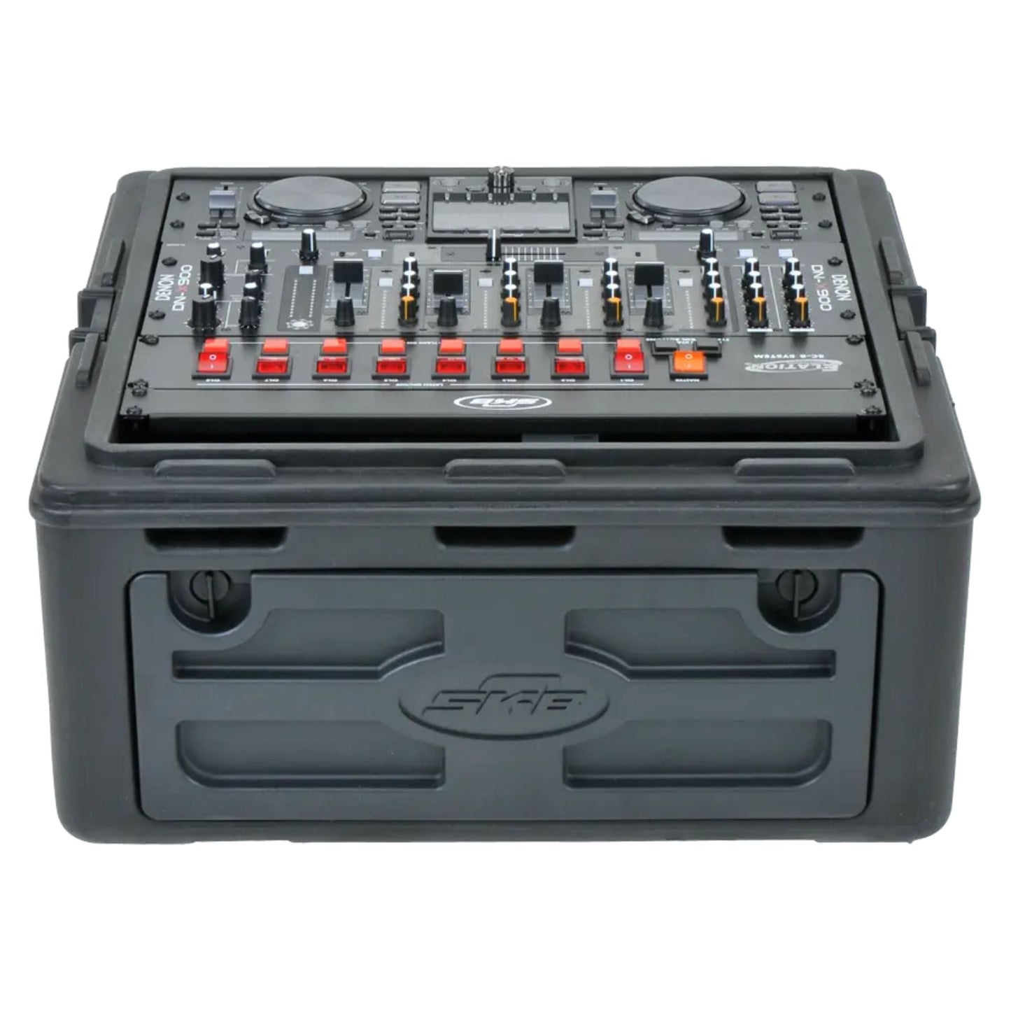 SKB Roto Rack/Mixer Console, 10U Slanted Rackmount on top, 2U Rackmount in Front