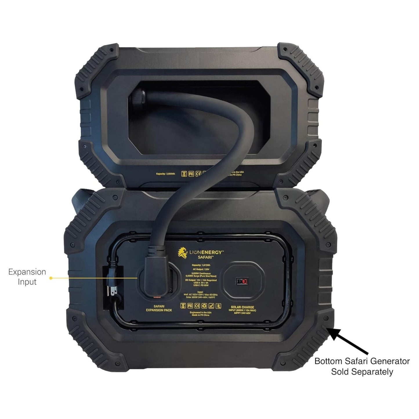 Lion Energy Safari Expansion Pack XP, Portable Power Station, 4300 Wh Capacity