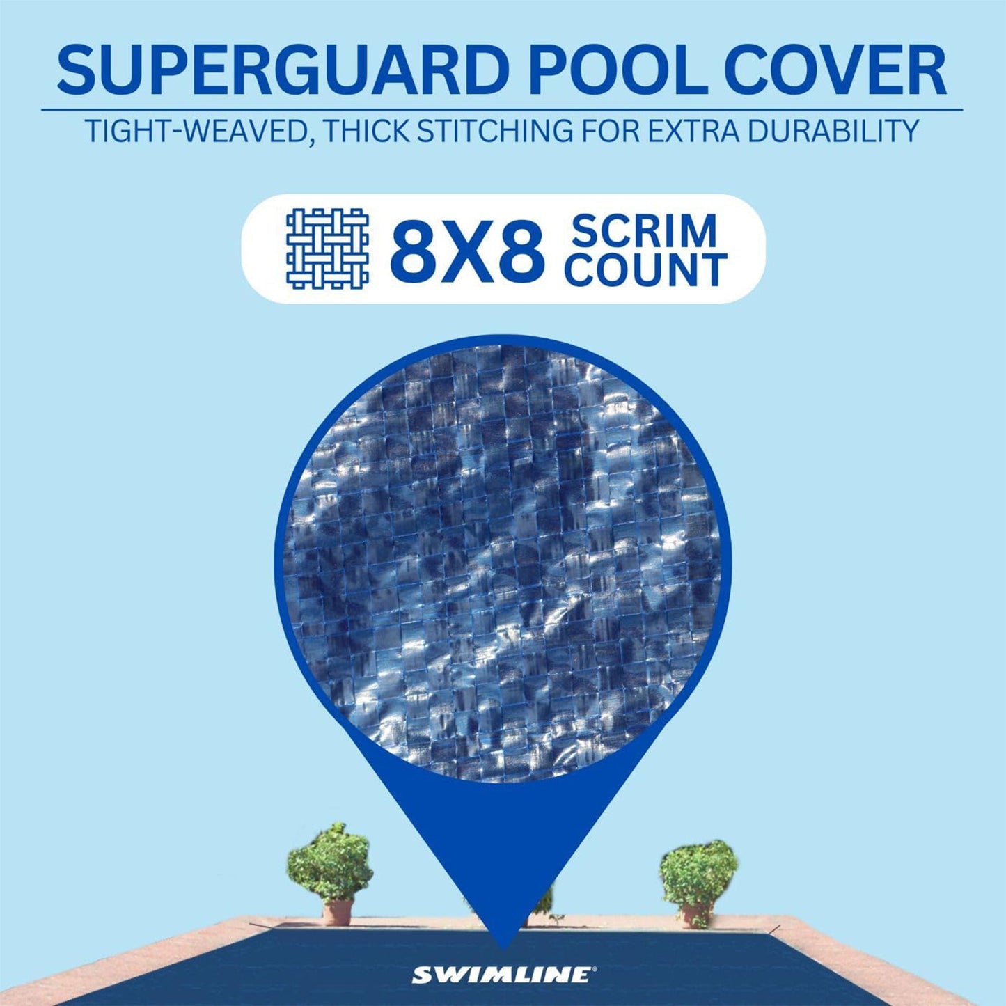 Swimline Hydrotools Supreme Guard Winter Cover for 21' Above Ground Round Pools