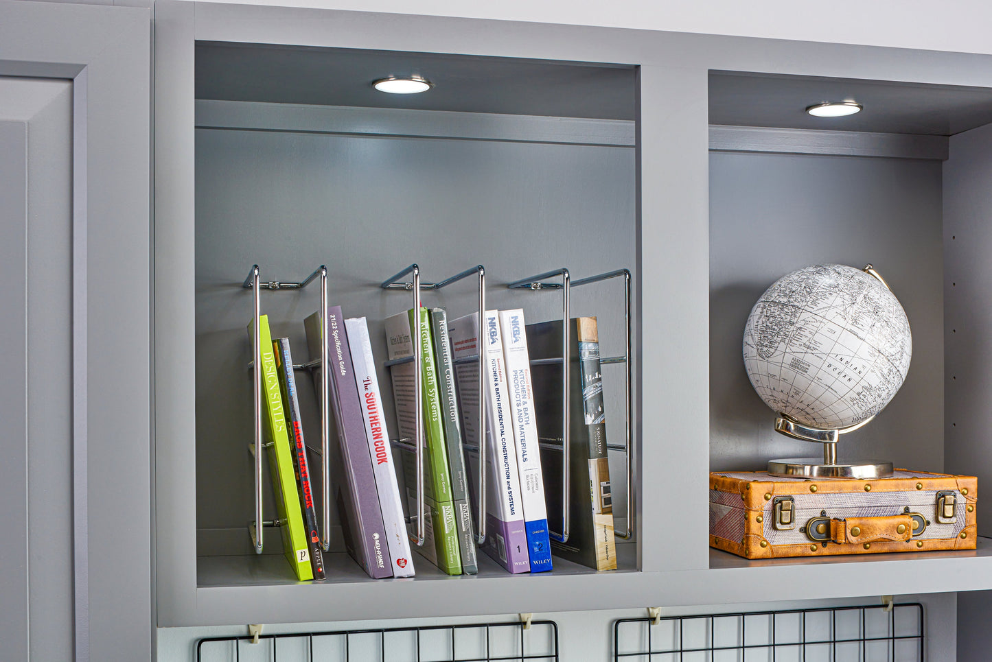 Rev-A-Shelf 596-10CR-52 Chrome U-Shaped Bakeware Cabinet Organizer (2 Pack)