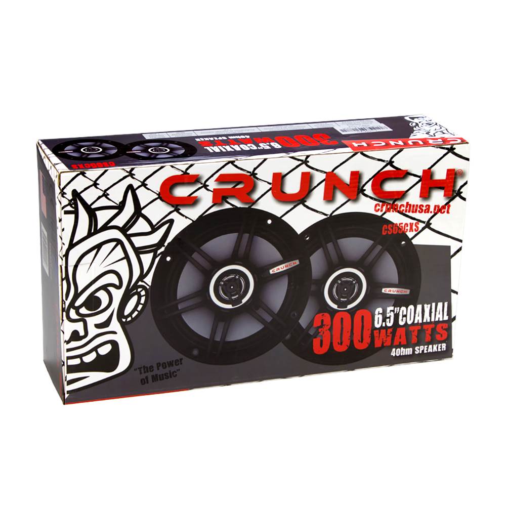 Crunch 300 Watts 6.5-Inch Coax Shallow 4 Ohms CS Speakers (2 Pack) | CS-65CXS - Find Fresh Goods