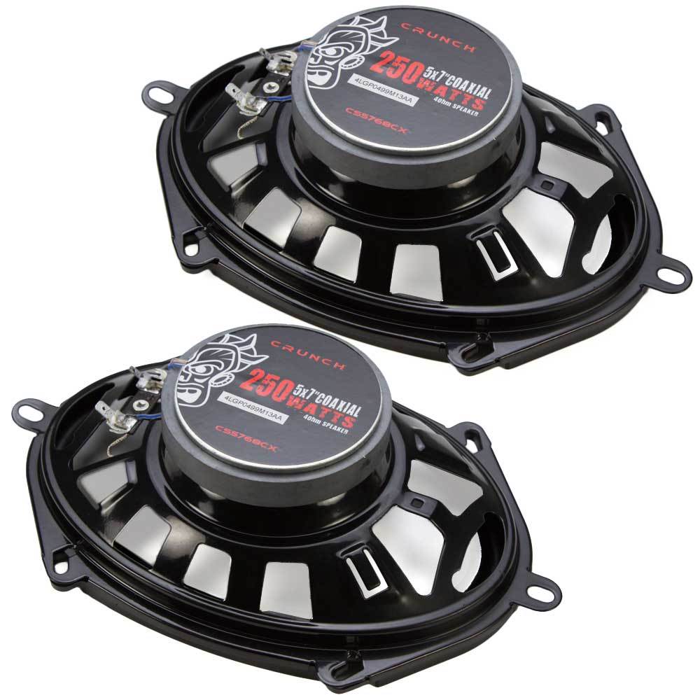Crunch 250W Full Range 2 Way Coaxial Car Audio 5x7 by 6x8" Speaker Pair CS5768CX - Find Fresh Goods