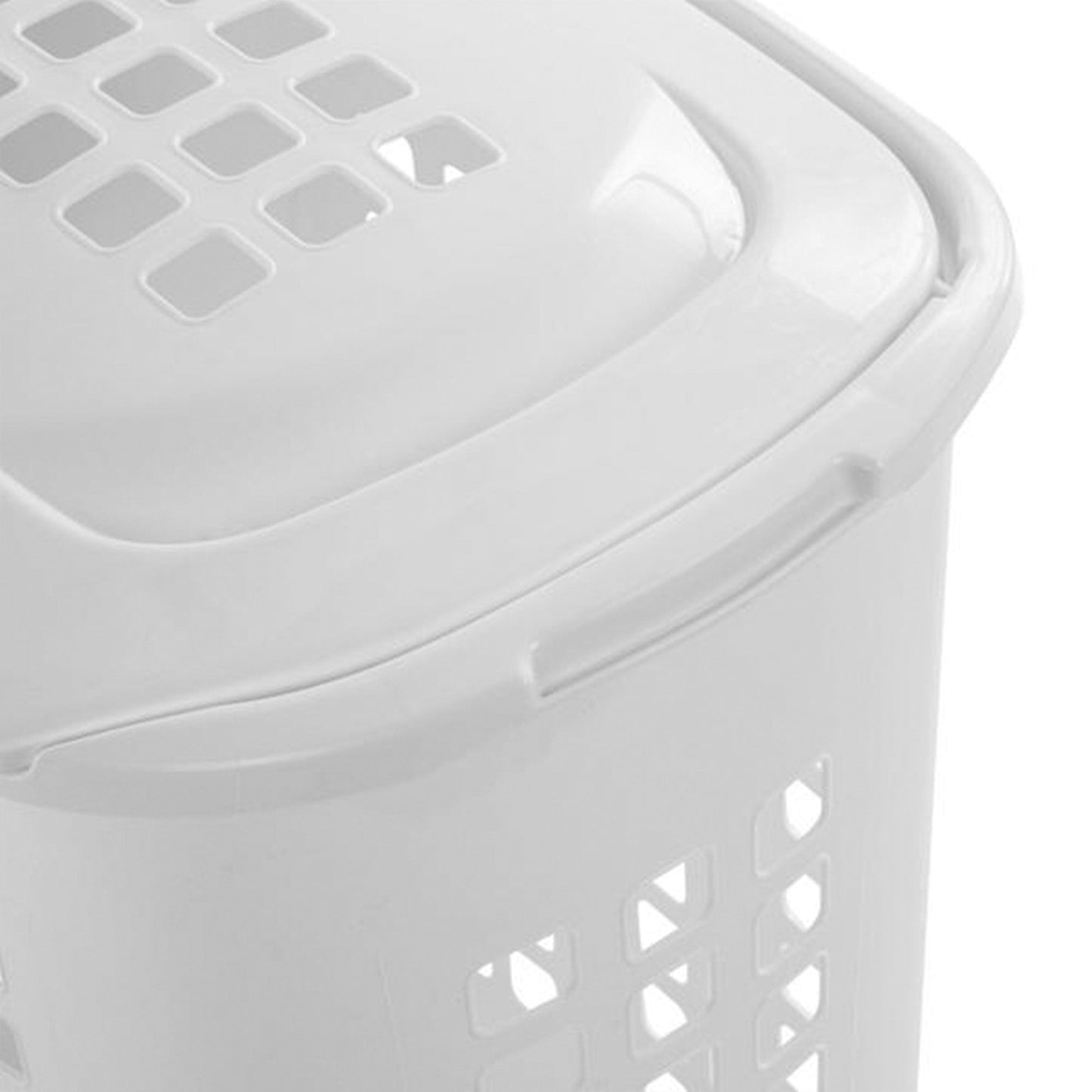 Sterilite Lift Top XL Laundry, 2.3 Bushel Clothes Hamper, White (4 Pack)