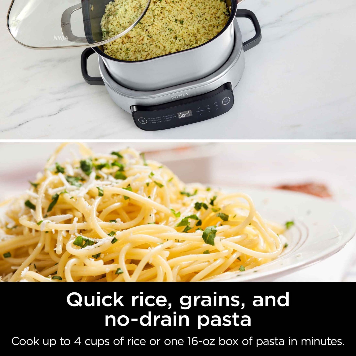 Ninja 10-in-1 Everyday PossibleCooker 6.5-qt, Stainless Steel/White, MultiCooker