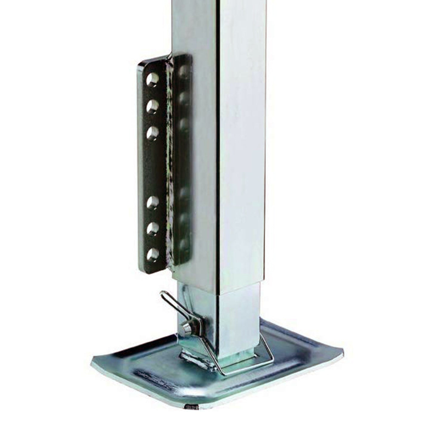 Fulton Bolt On 5000 Lb Square Tube & Fixed Mount Trailer Tongue Jack w/ Drop Leg - Find Fresh Goods