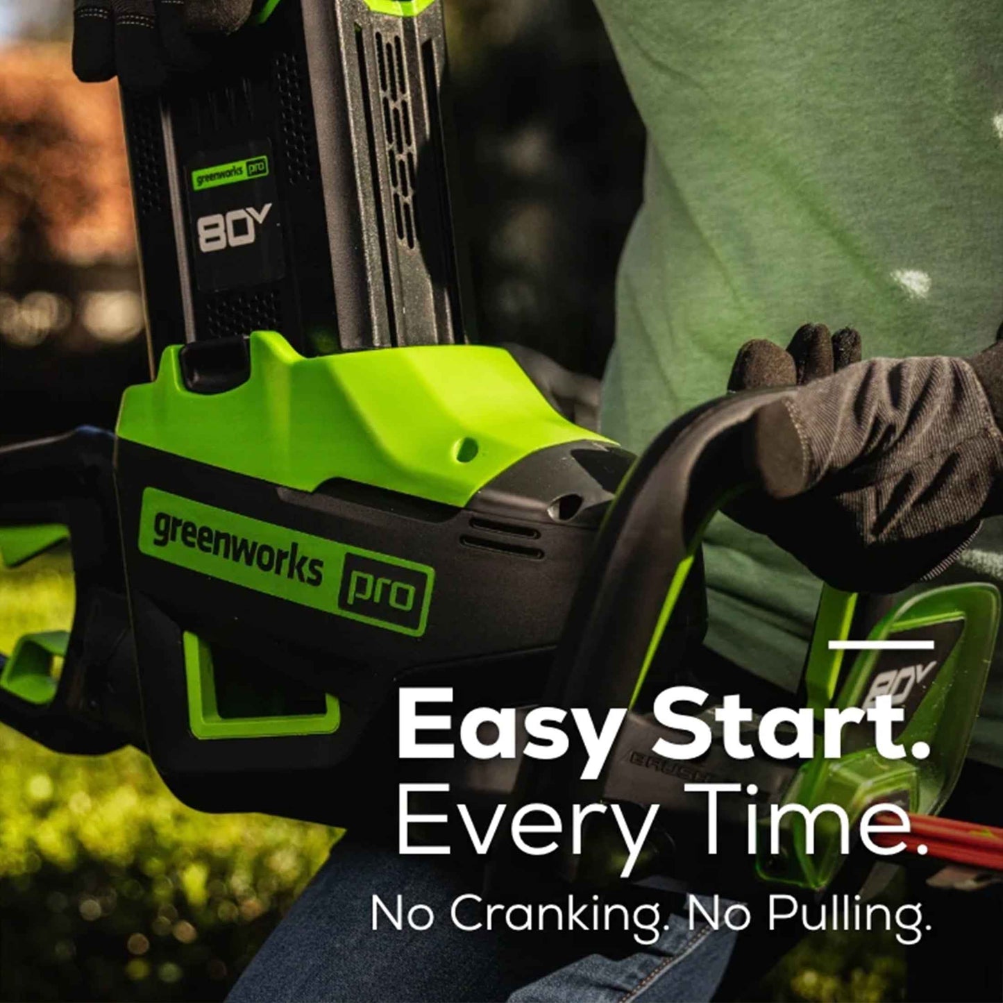 Greenworks 80V 26" Brushless Hedge Trimmer with (1) 2Ah Battery & 4Ah Charger 2203902