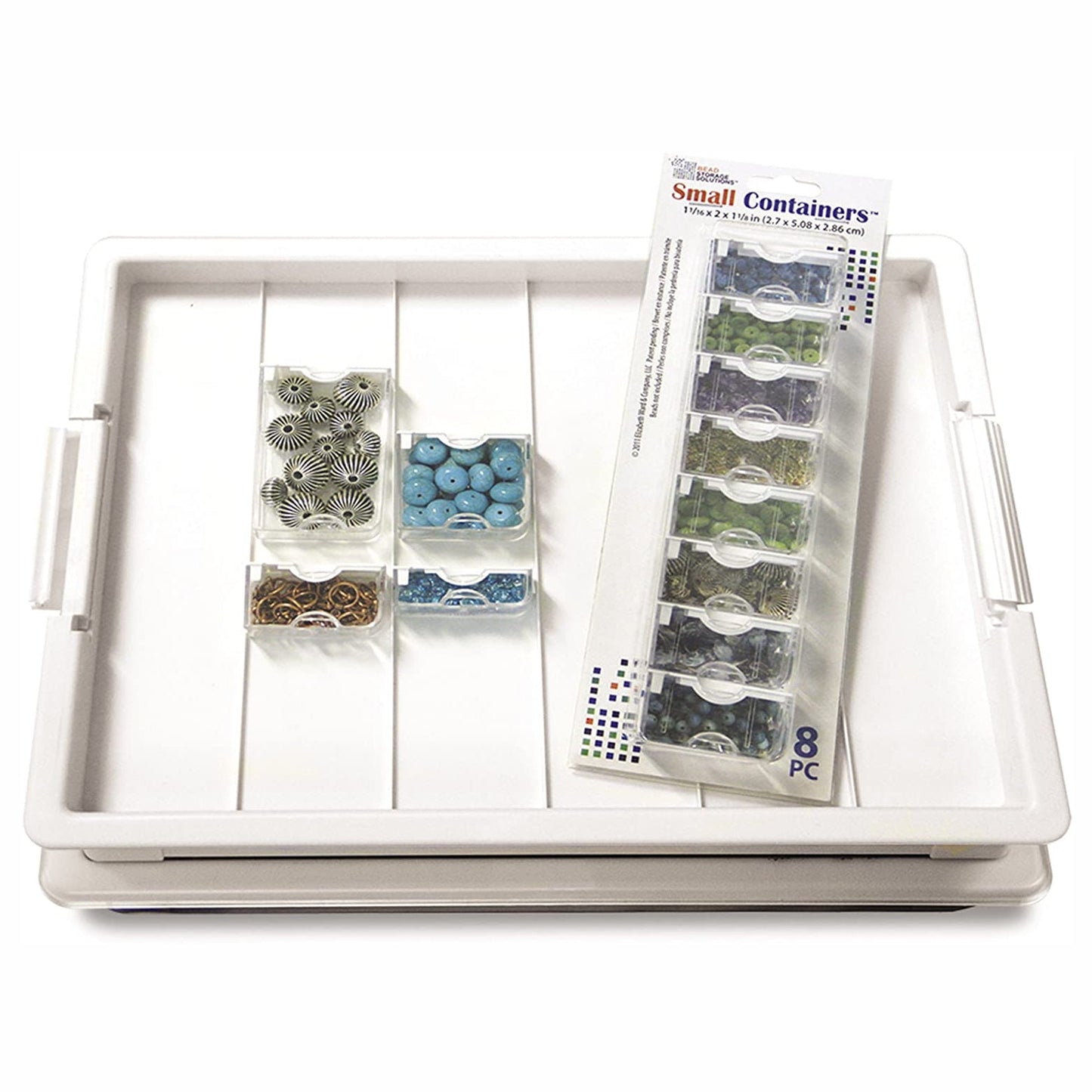 Bead Storage Bundle for Craft Supplies with Tray, Lid, & 39 Piece Container Pack