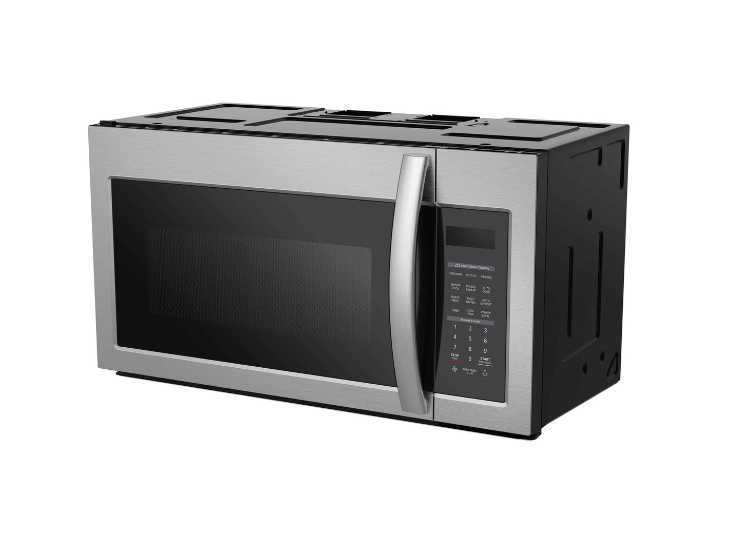Black+Decker 1.9 Cu Ft 16.40 in Over The Range Microwave Oven in Stainless Steel