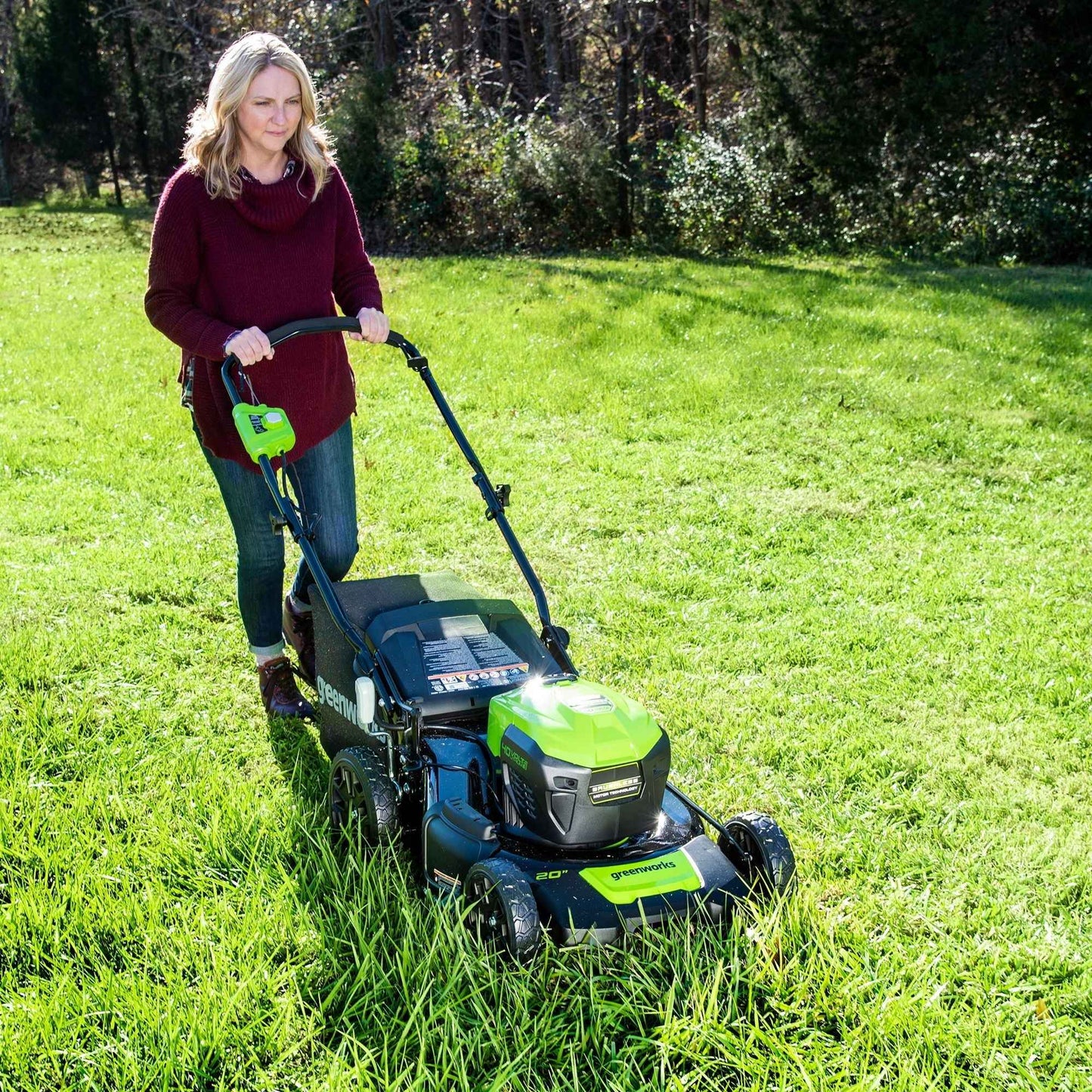 Greenworks 40V 20" Brushless Push Lawn Mower with 4.0 Ah Battery & Quick Charger 2516302VT