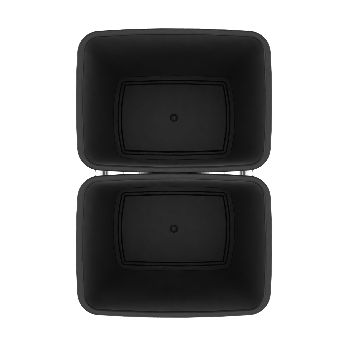 Rev-A-Shelf Double Pullout Trash Can 35 qt. for Kitchen, Black, RV-18KD-18C S