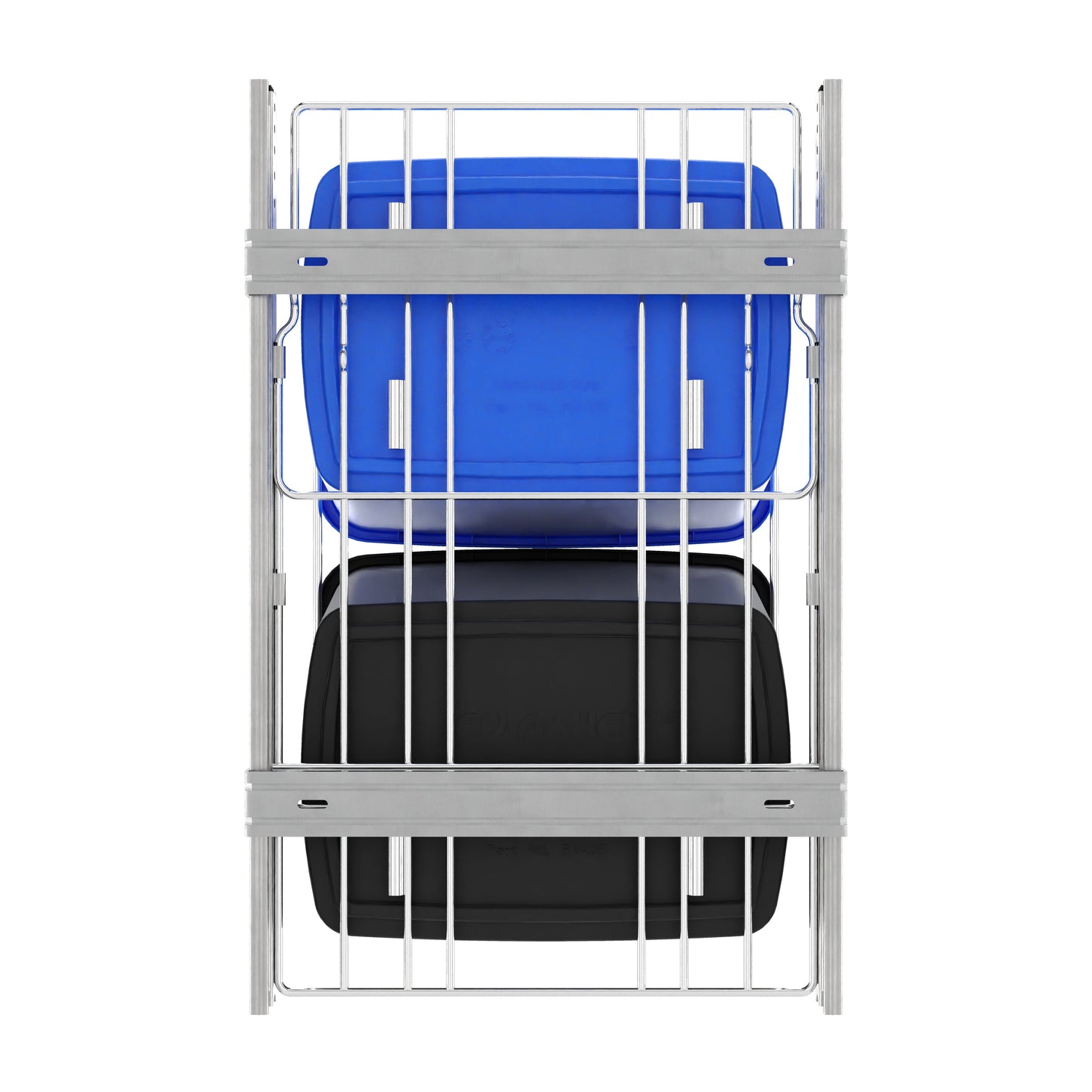 Rev-A-Shelf Double Pullout Trash Can 35 qt. for Kitchen, RV-18KD-2218C-S