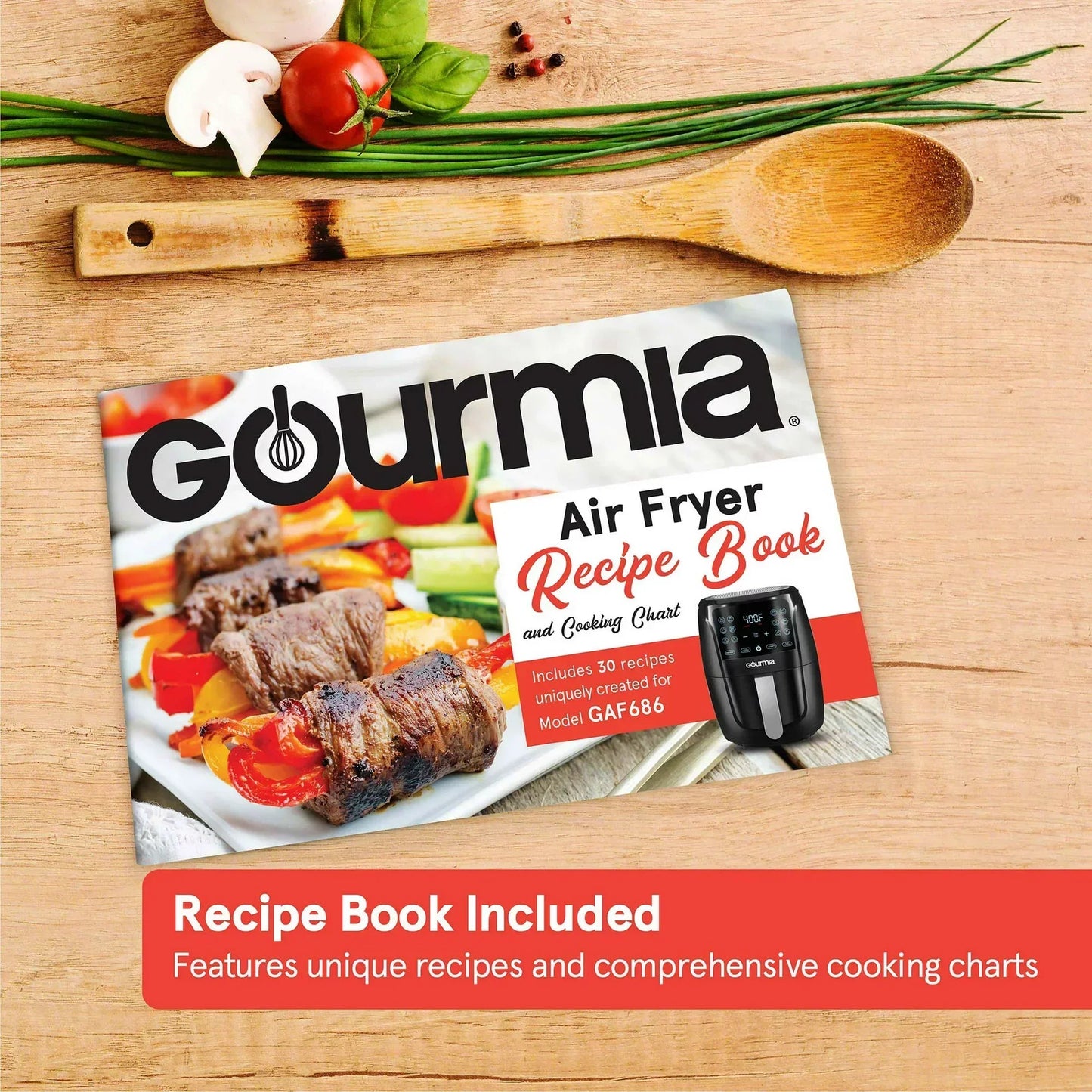 Gourmia GAF686 Digital 6 Quart Air Fryer with Guided Cooking
