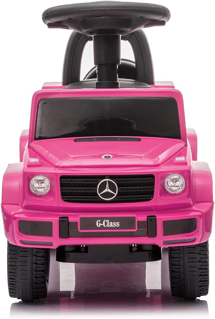 Best Ride On Car Kids Toddler Outdoor Stroller Mercedes G-Wagon Push Car, Pink