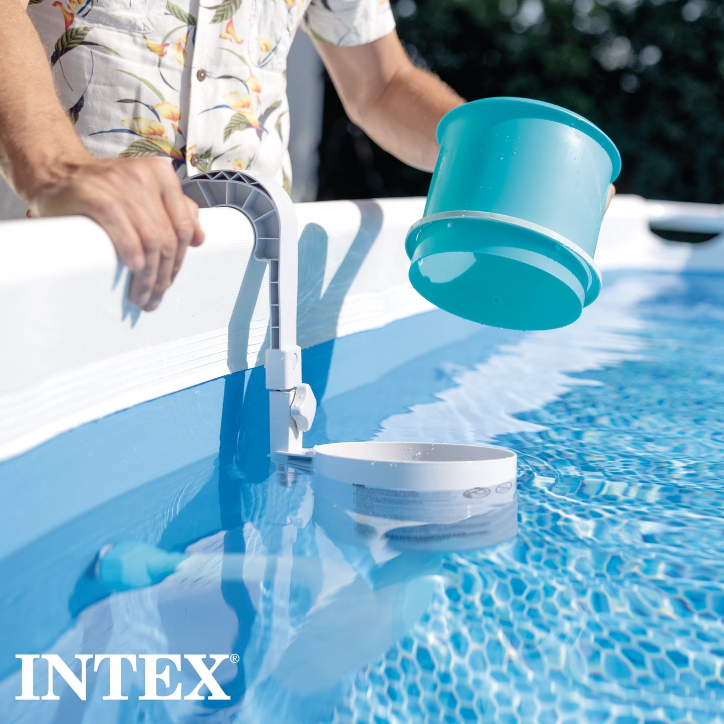 Intex 3000 GPH Pool Sand Filter Pump with Automatic Timer and Automatic Skimmer