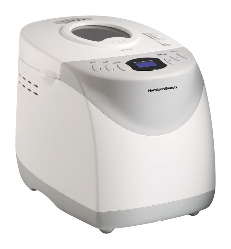 Hamilton Beach Matte White Plastic 2 lb. Breadmaker