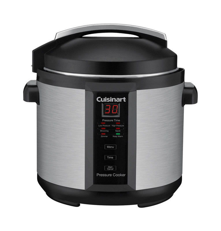 Cuisinart Stainless Steel Pressure Cooker 6 qt. Black/Silver