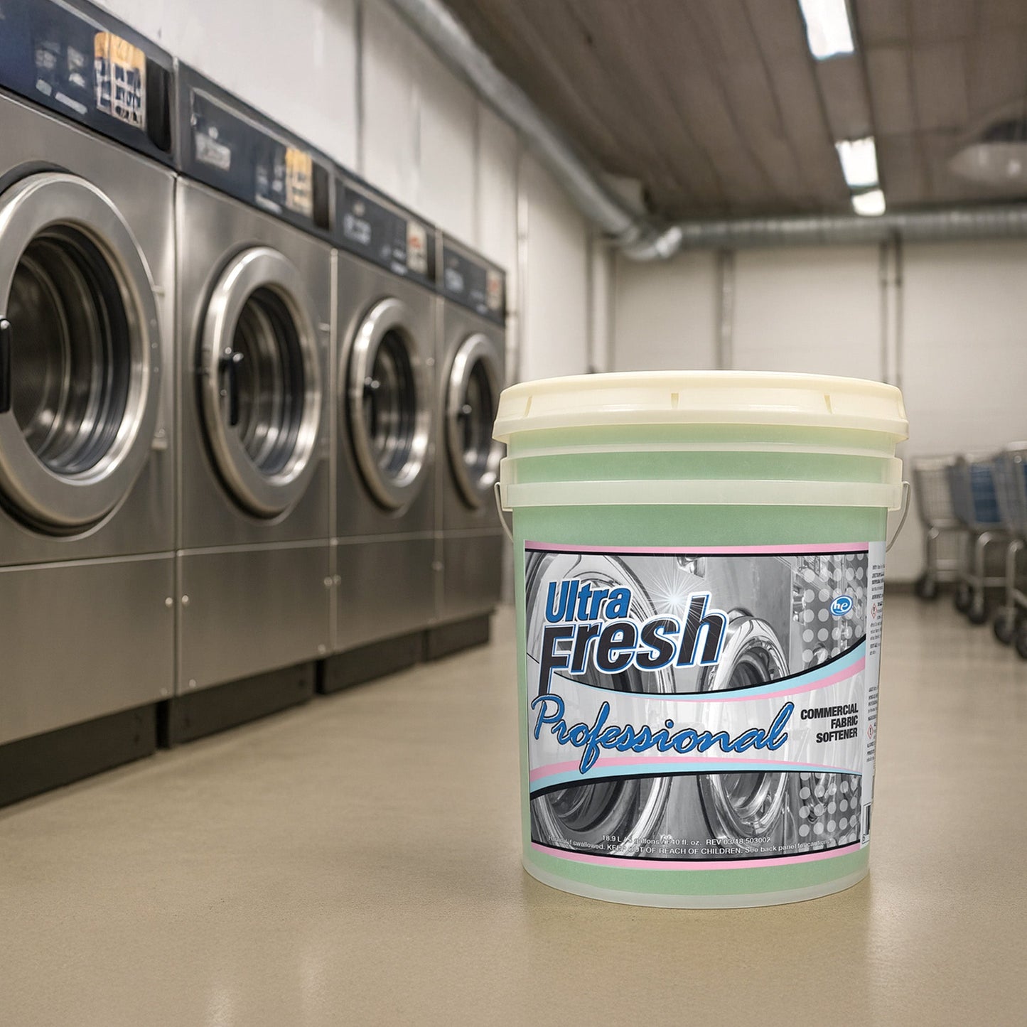 Ultra Fresh Professional 5 Gal Fabric Softener, Up to 640 Loads, Fresh Scent