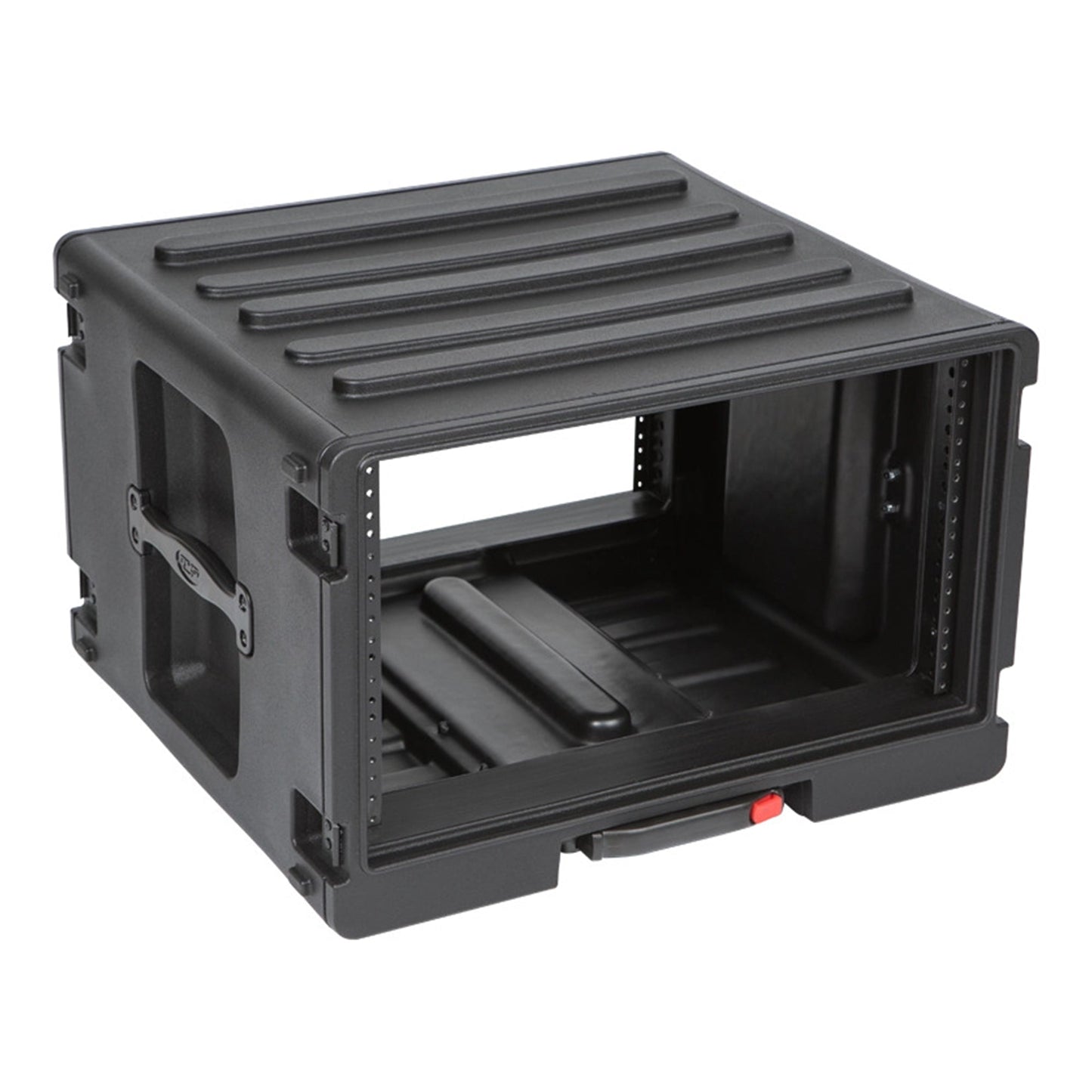 SKB 6U rSeries Rolling Rack with Integrated Back Wheels and 1-Touch Pull Handle
