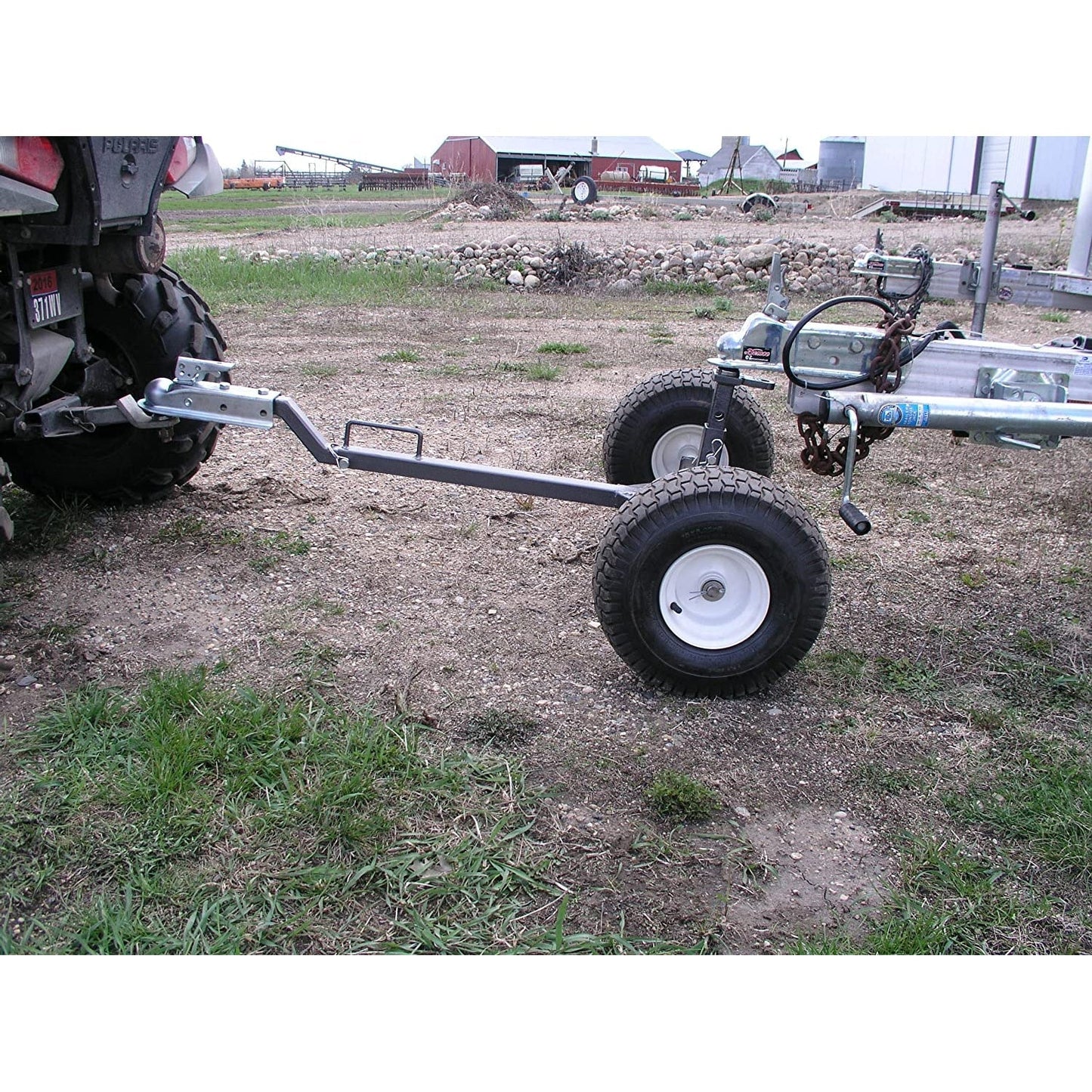 Tow Tuff TMD-800ATV Adjustable Solid Steel 800 Pound Capacity Trailer Dolly - Find Fresh Goods