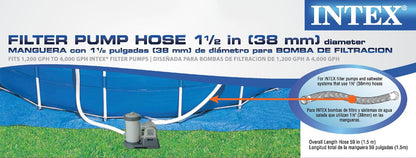 Intex Above Ground Pool Sand Filter Pump Bundled with Replacement Hose (2 Pack)