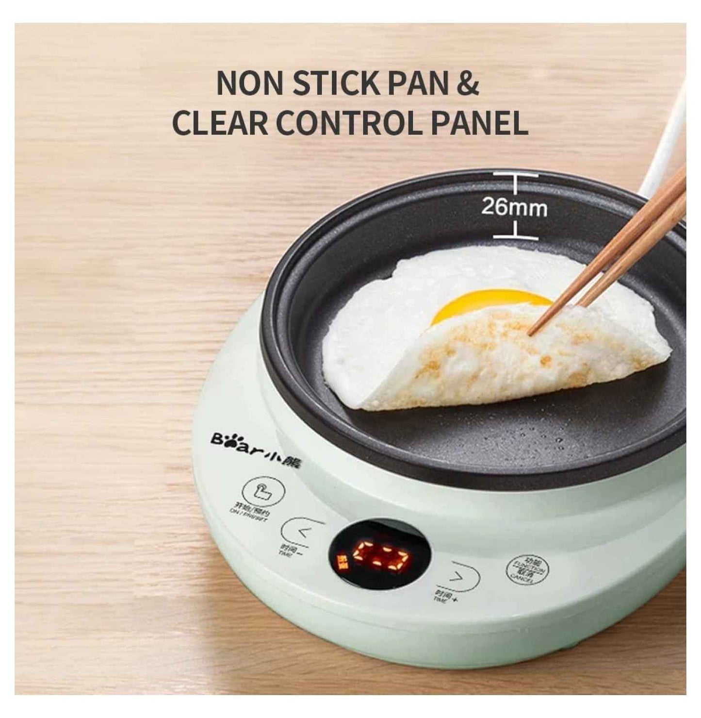 Electric Food Steamer 2 Tier, Egg Cooker - Stainless Steel Vegetable Steamer for Kitchen, 360W, 9.5H Preset, Anti-Dry Burn, ZDQ-B14Y5