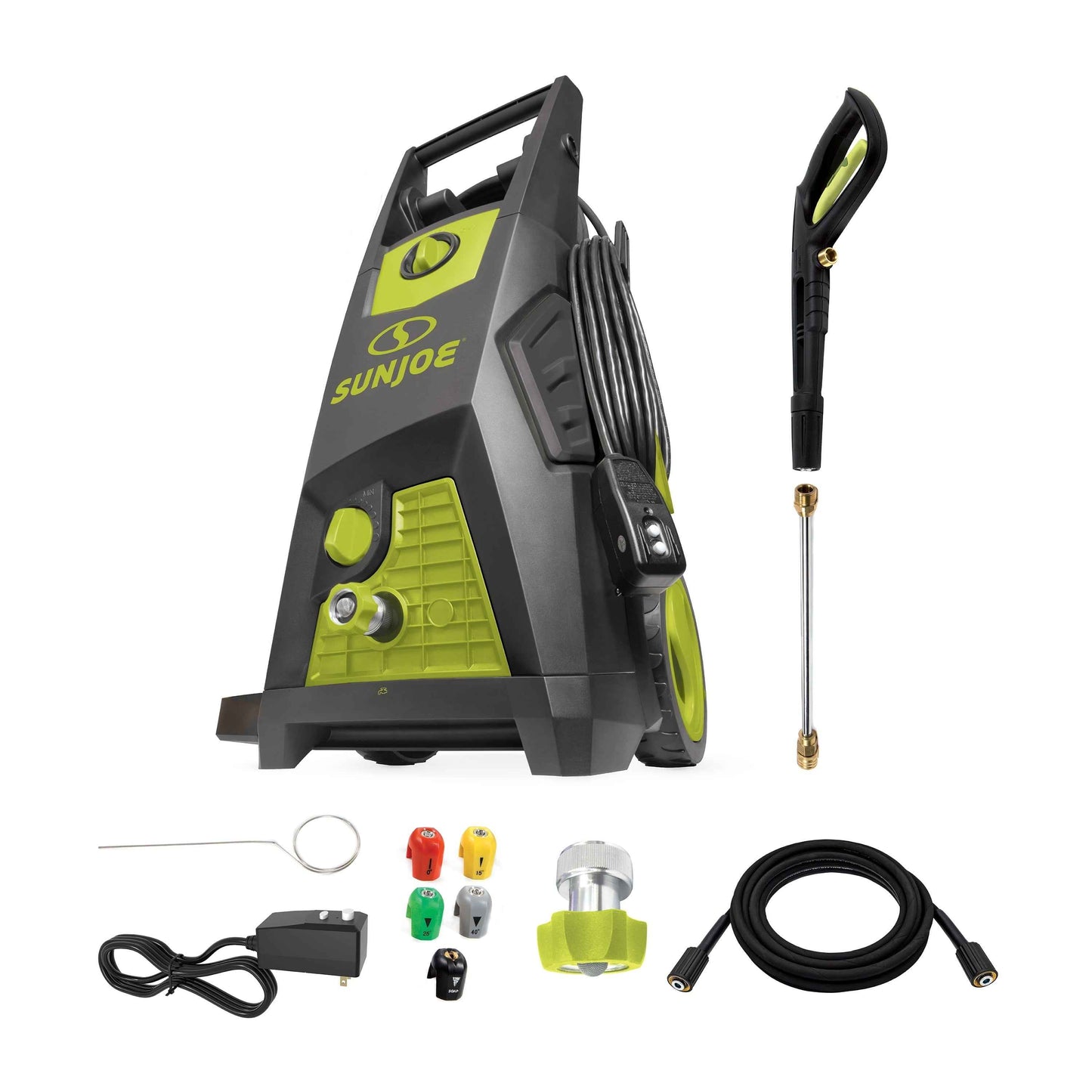 Sun Joe SPX3550 Brushless Induction Electric Pressure Washer, 14.9-Amp, Quick-Connect Nozzles
