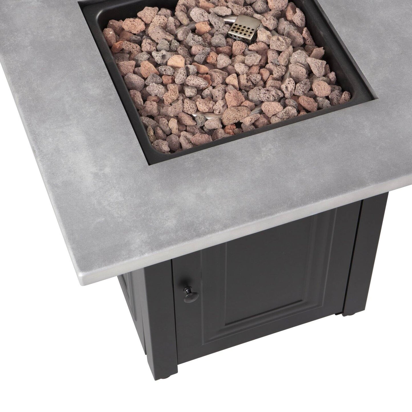 Endless Summer 28-Inch "The Wakefield " Square Propane Gas  Outdoor Fire Pit - Grey & Black
