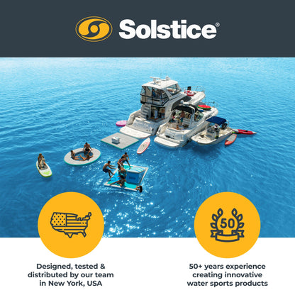 Solstice Inflatable Pup Plank Lounge Floating Ramp Dog Raft for 250+ lb Pets