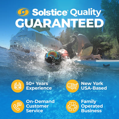 Solstice Original Floating Inflatable Dock RISE Water Mat 10 x 8 Foot Platform