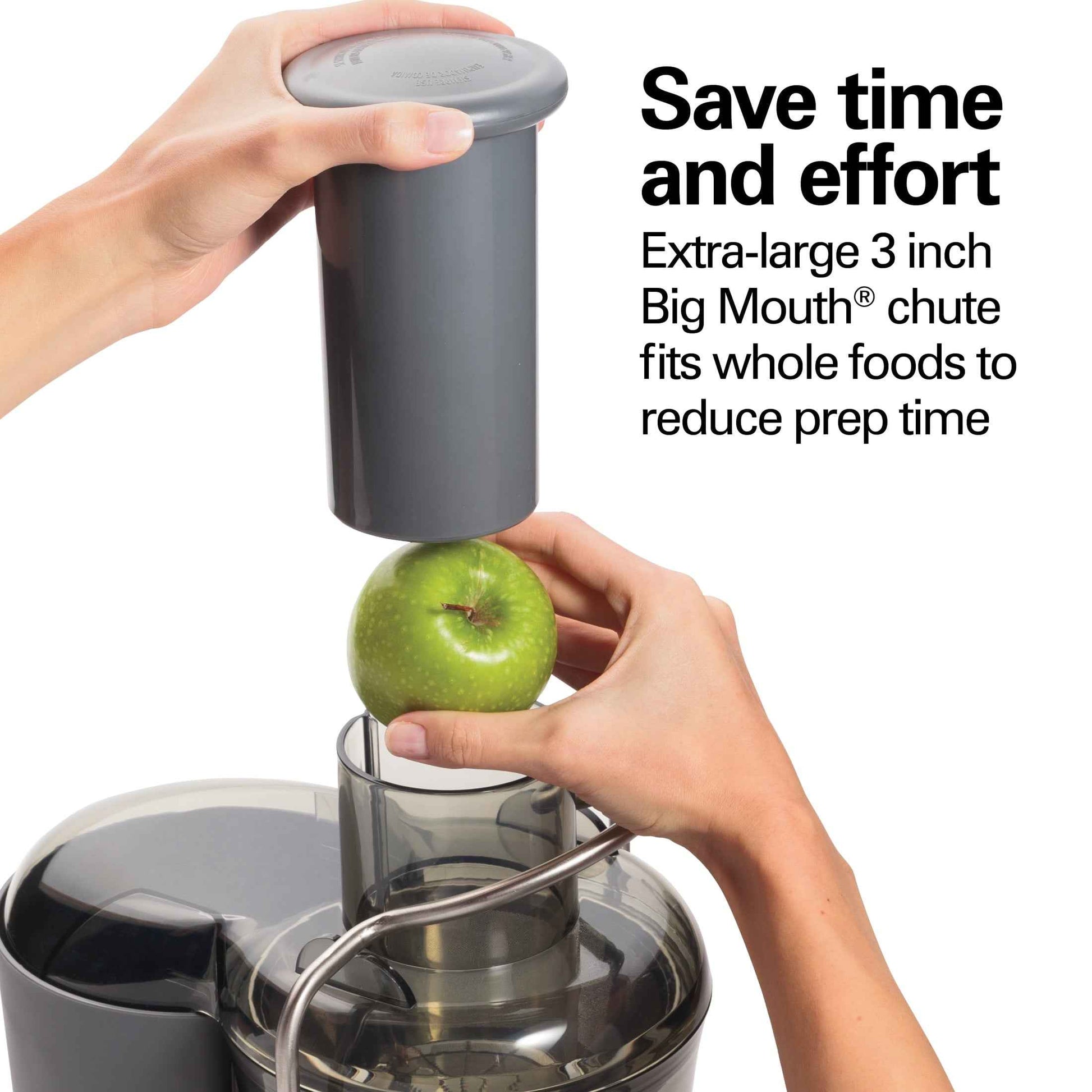 Hamilton Beach Big Mouth Easy Clean Juicer Machine for Fruits and Vegetables with Extra Large Chute,  Extractor de Jugos, Stainless Steel