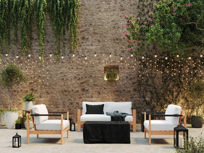 Better Homes & Gardens 42" Rectangle Gas Fire Pit, Black