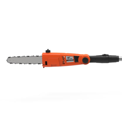 Yard Force 10 in. Electric Pole Saw 6.5 Amp Telescoping reach up to 15ft with Multi-Angle Head plus Bonus PPE Kit