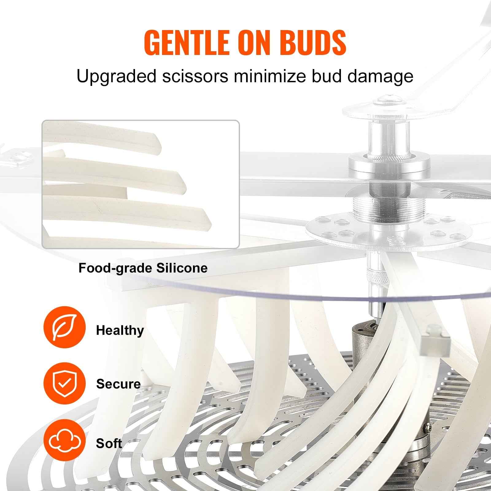 BENTISM Bud Leaf Trimmer 16 inch Stainless Steel Manual Bud Trimmer Machine