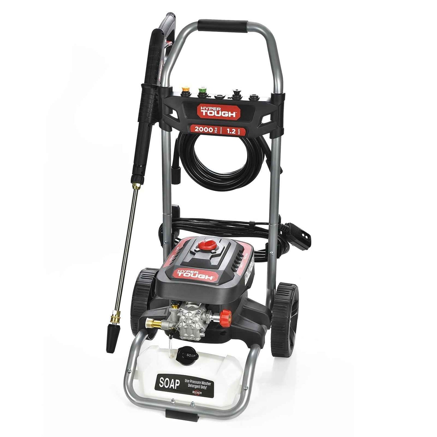 Hyper Tough 2000 PSI at 1.2 GPM 120 V Electric Powered Cold Water Pressure Washer