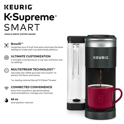 Keurig K-Supreme Smart Single Serve Coffee Maker - Black