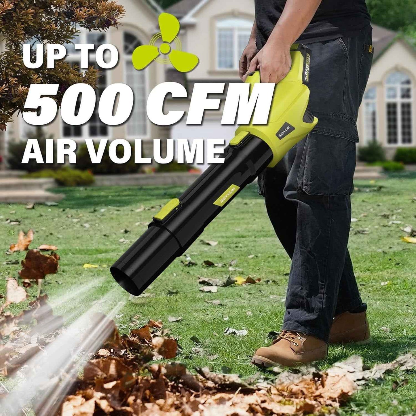 20V Cordless Lawn Care Combo Kit - 12" String Trimmer & Weed Trimmer with 6 Spool Lines, Electric Leaf Blower for Edging & Cleanup, 4.0Ah Battery & Charger