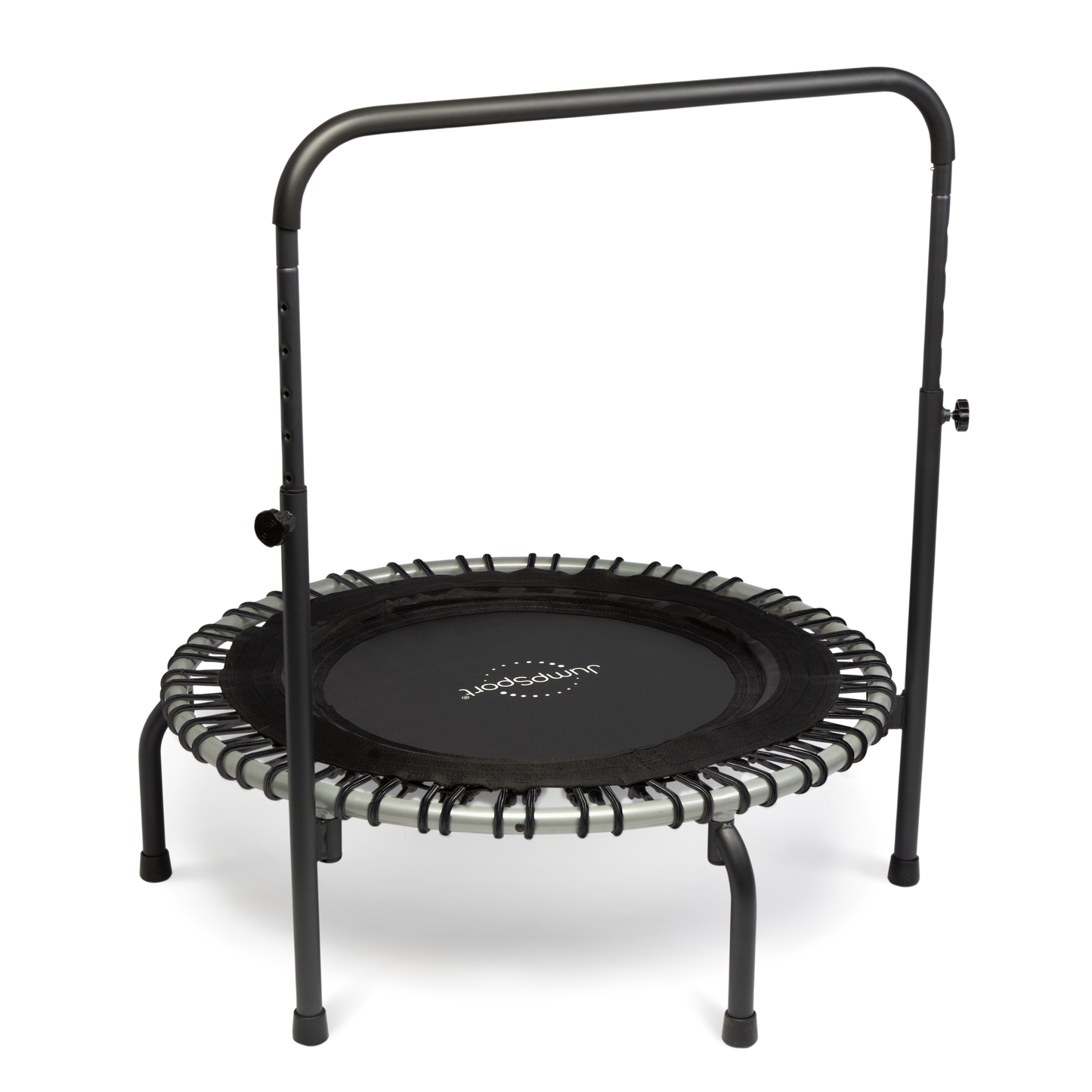 JumpSport 350i 39" Fitness Trampoline and Handle Bar with 30 Adjustable Bungees