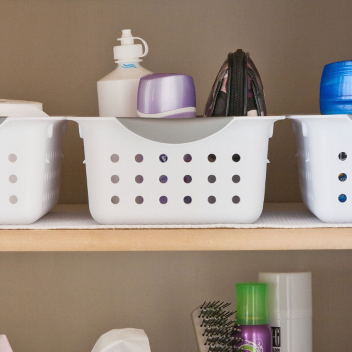 Sterilite 16228012 Small Ultra Plastic Storage Organizer Basket, White (36 Pack)