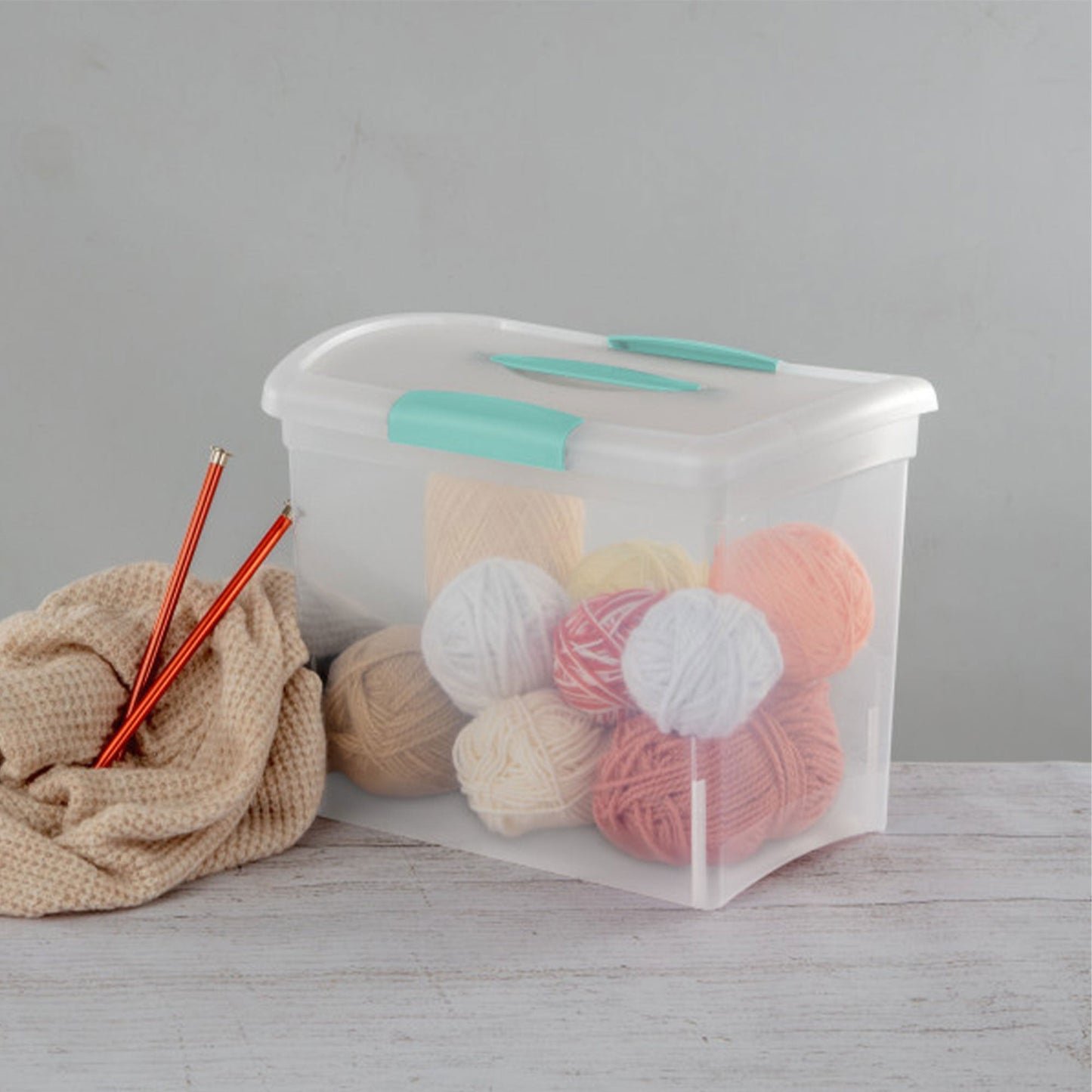 Sterilite Large Nesting ShowOffs Portable Clear File Box with Latches (18 Pack)