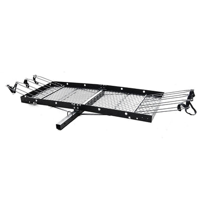 Tow Tuff 62 Inch Steel Cargo Carrier and Bike Rack, Fits All 2 Inch Receivers - Find Fresh Goods