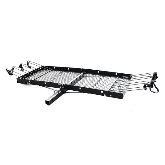 Tow Tuff 62 Inch Steel Cargo Carrier and Bike Rack, Fits All 2 Inch Receivers - Find Fresh Goods