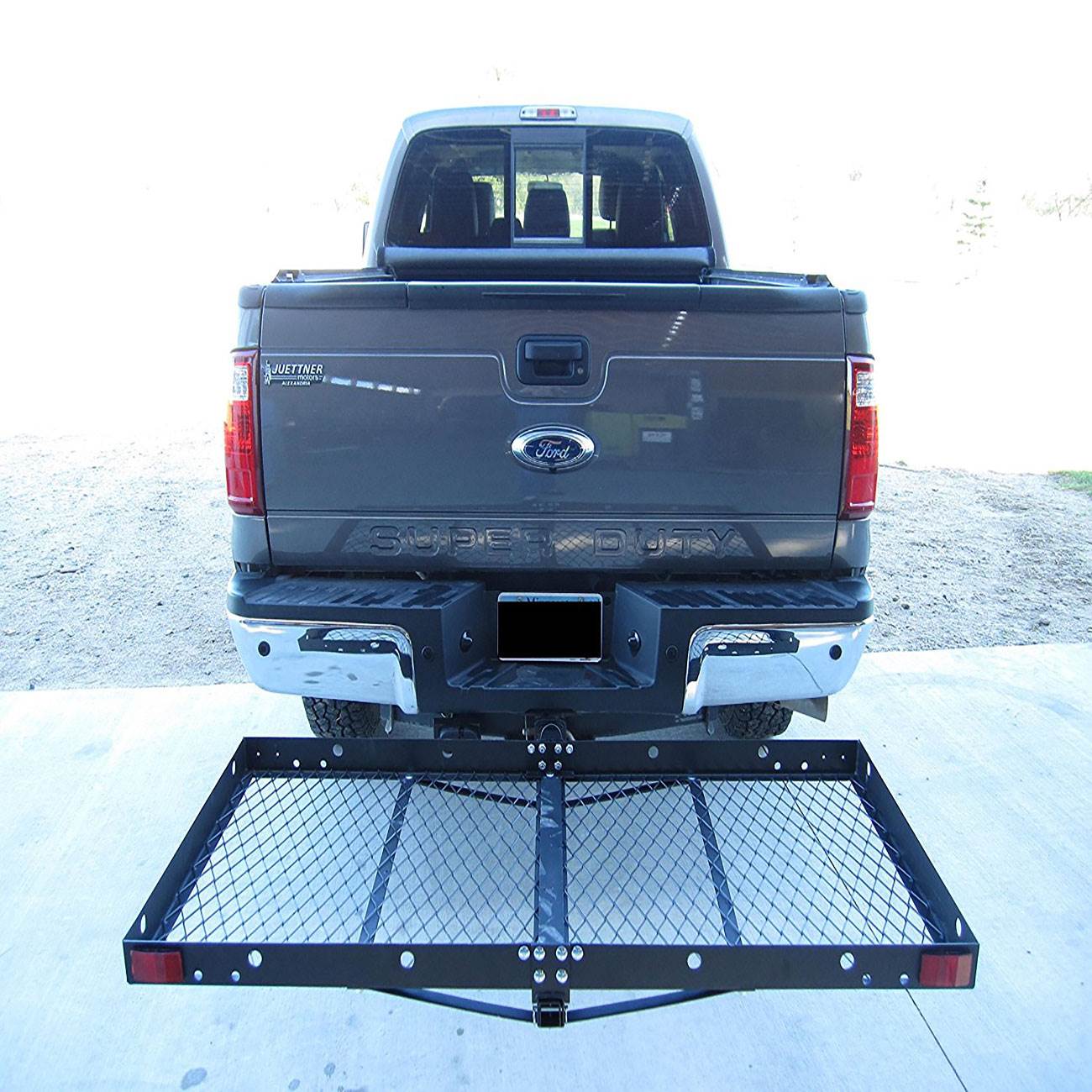 Tow Tuff 62 Inch Steel Cargo Carrier and Bike Rack, Fits All 2 Inch Receivers - Find Fresh Goods