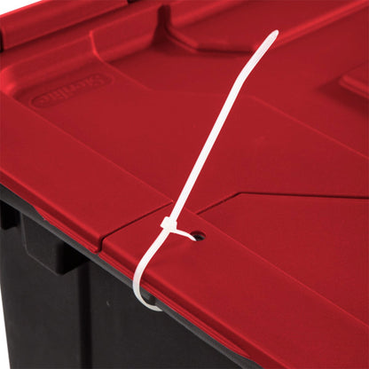 Sterilite 12 Gallon Hinged Lid Industrial Tote, Stackable Storage Bin, 18 Pack