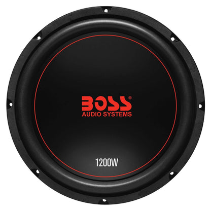 Boss Chaos Exxtreme 12" 1200W Dual Voice Coil 4 Ohm Car Audio Subwoofer (2 Pack) - Find Fresh Goods