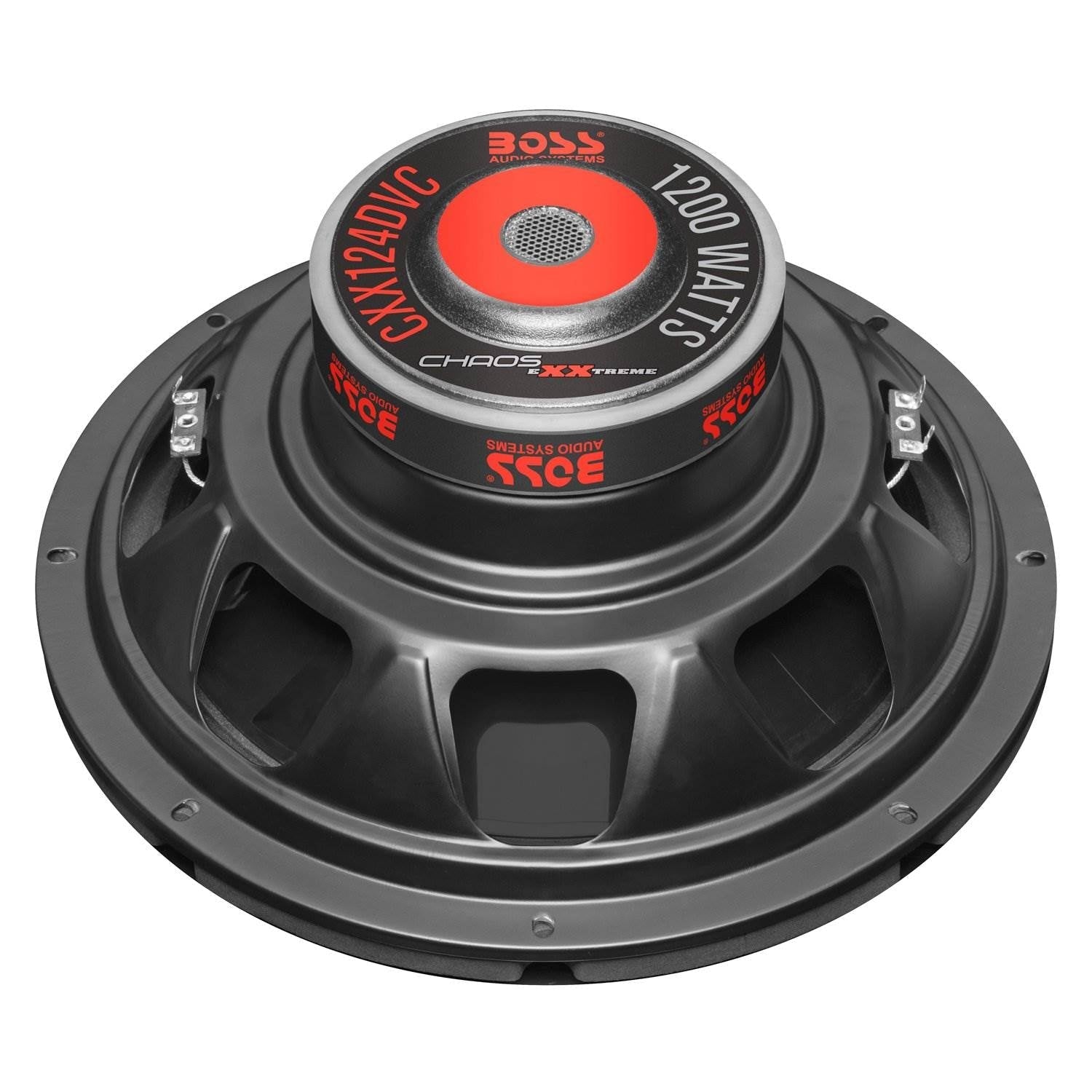 Boss Chaos Exxtreme 12" 1200W Dual Voice Coil 4 Ohm Car Audio Subwoofer (2 Pack) - Find Fresh Goods