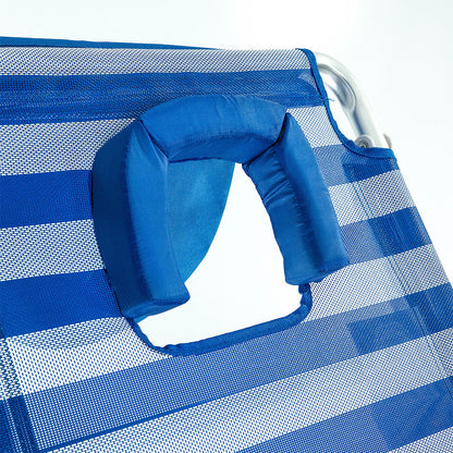 Ostrich SBSC-1016S South Adult Beach Lake Sand Lounging Chair, Striped (2 Pack)