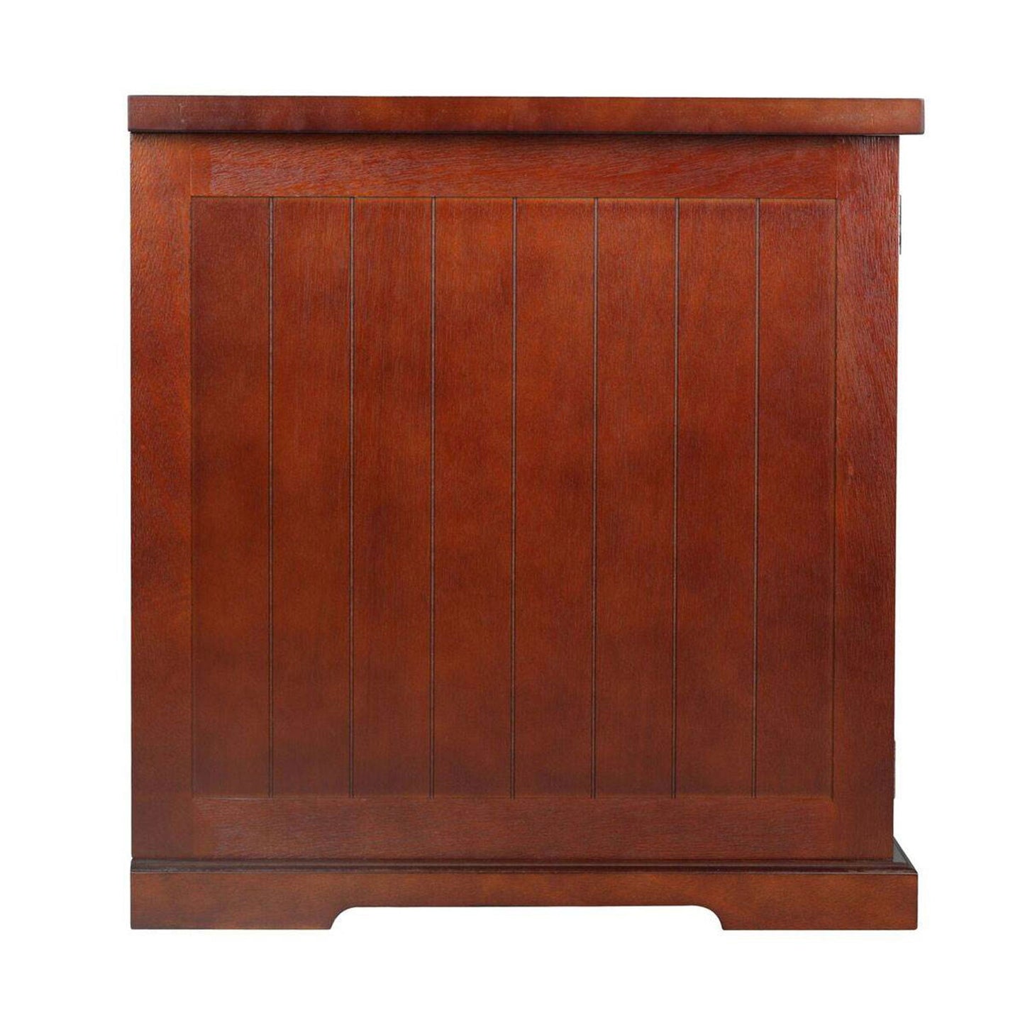 Merry Products Pet Cat Washroom Bench with Removable Partition Wall, Walnut