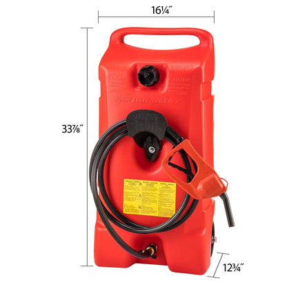 Scepter Flo N' Go Duramax 14 Gal Gas Fuel Tank Container Caddy Can & Pump, Red - Find Fresh Goods